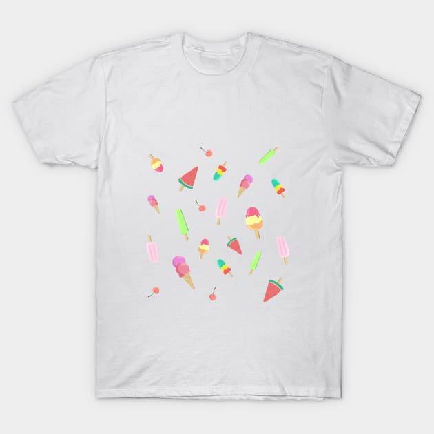 Fruity Ice cream Popsicle T-Shirt by CITROPICALL